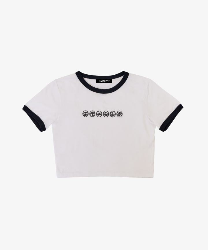 S/S Cropped Ringer T Shirt