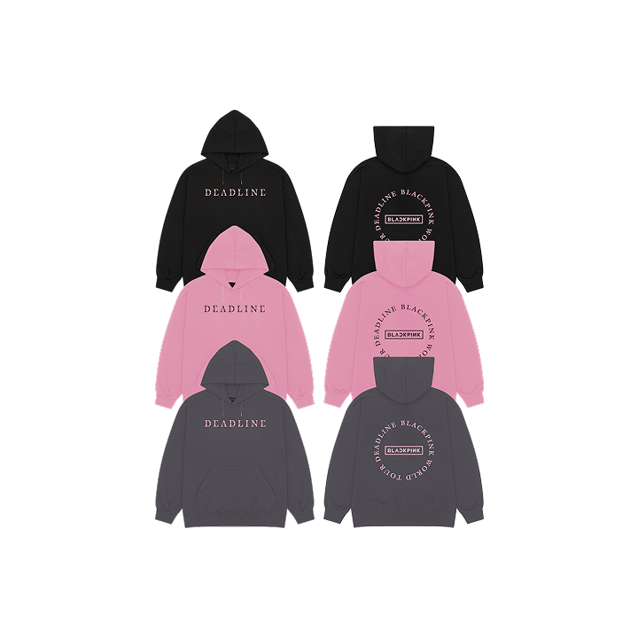 [DEADLINETOUR] BLACKPINK ROUND LOGO HOODIE
