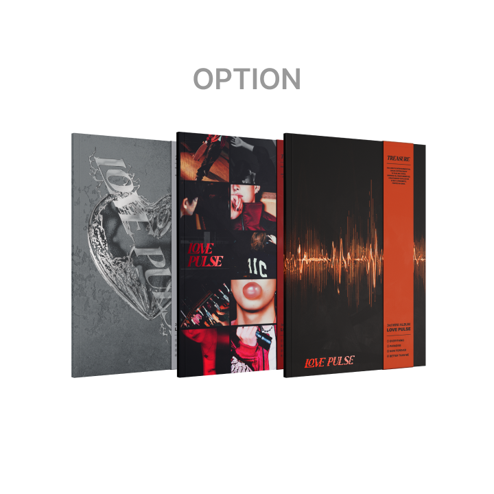 TREASURE 3rd MINI ALBUM [LOVE PULSE] METAL & STREET & ROCKCHIC VER. (Option)