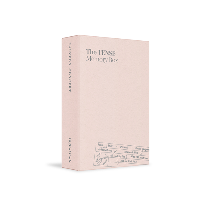 TAEYEON CONCERT The TENSE Memory Box Digital Code