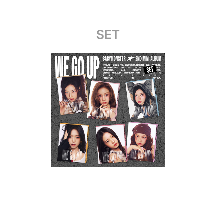 BABYMONSTER 2nd MINI ALBUM [WE GO UP] PATTERN Ver. SET
