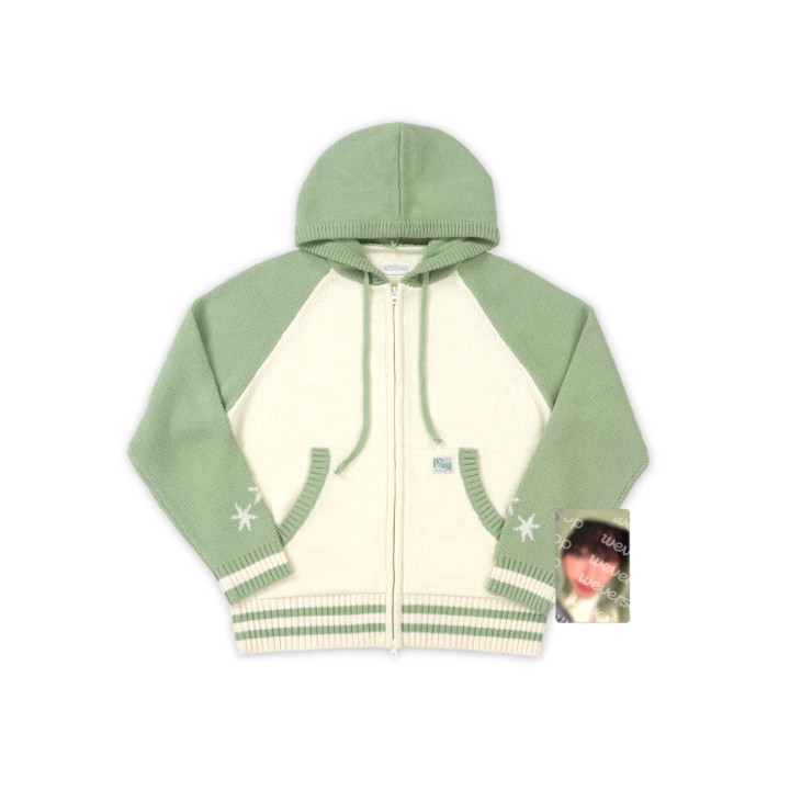 KNIT ZIP-UP HOODIE SET