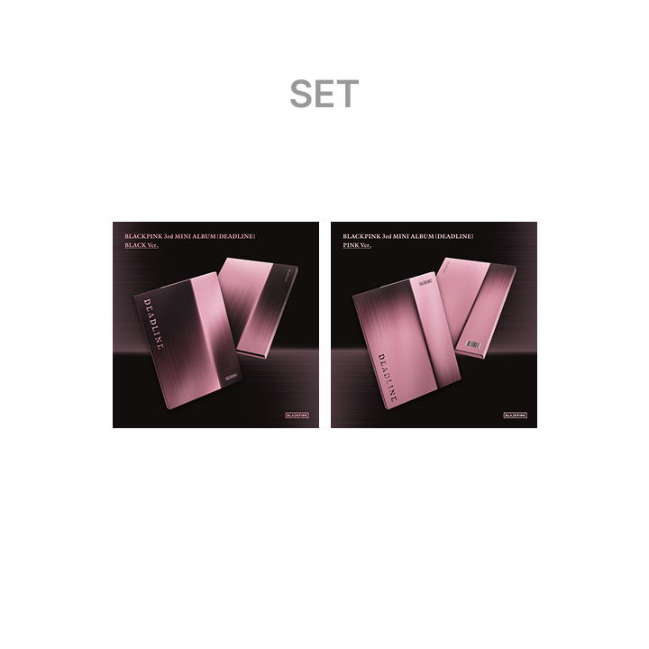 BLACKPINK 3rd MINI ALBUM [DEADLINE] BLACK Ver. + PINK Ver. Set