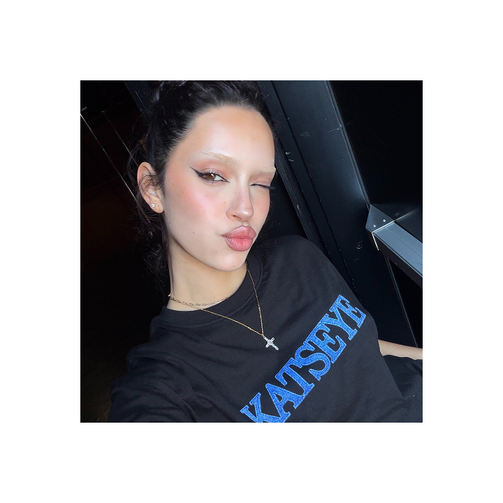 KATSEYE Denim Logo Black T-Shirt