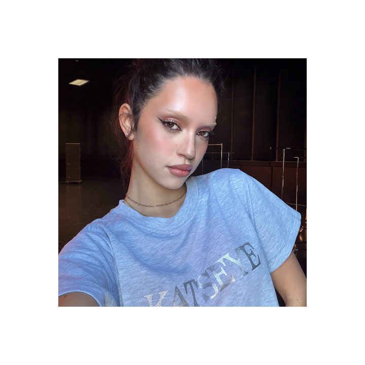 KATSEYE Gray Crop Tee