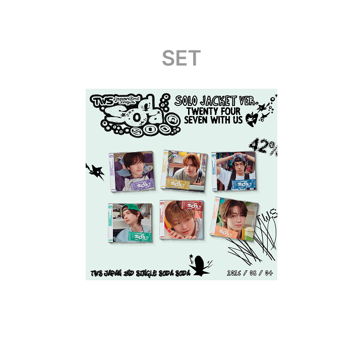Japan 2nd Single「SODA SODA」Solo Jacket 6 SET